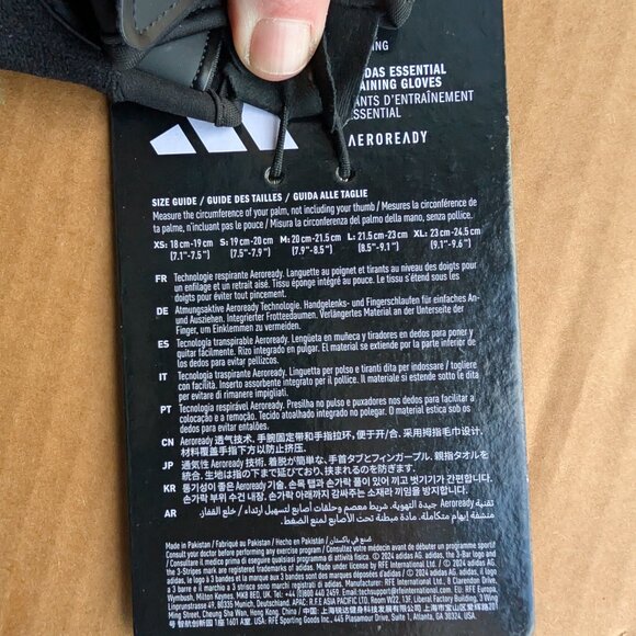 Adidas Half Finger Weightlifting Gloves Size Small Gym Training Stretch Fit NWT - Picture 10 of 16